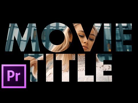 Free Movie Title Opener - Text Shape Video - Premiere Pro CC 2018