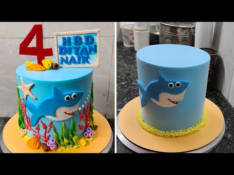 Shark Birthday Cake Design|Shark Birthday Cake Recipe|Ye Shark wala cake kaisa bana hai Comment kare