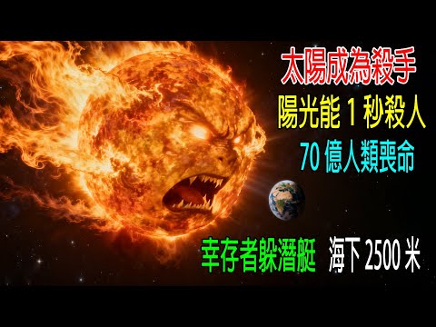 太陽成爲殺手，陽光能1秒殺人，70億人類喪命，幸存者躲在潛艇，海下2500米！