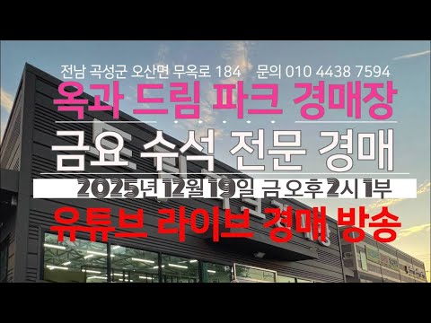 옥과 드림파크 경매장/2025년 12월 19일 금 오후 2시 1부 /금요 수석 전문 경매 /문의 010 4438 7594/