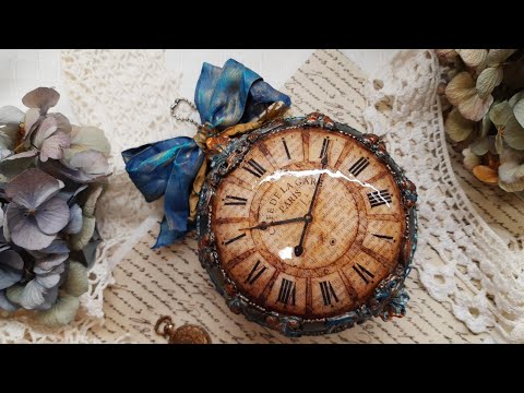 Flat vintage  bauble ♡♡♡ Decoupage tutorial