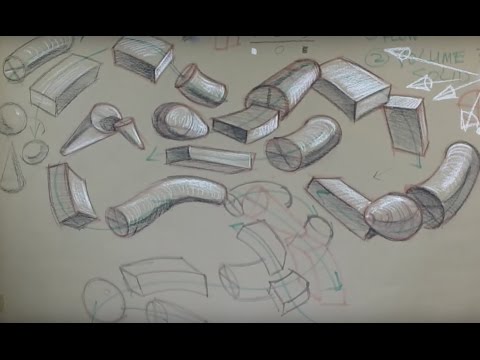 THE BASICS: Sketchbook Techniques-Basic Form Sketching of Solids in Spatial Direction