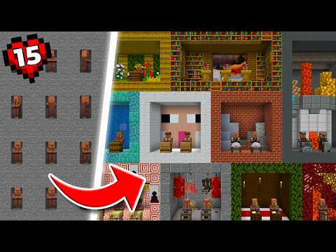 I Built a Trading Hall for EVERY VILLAGER in Minecraft Hardcore