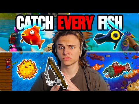 I Challenged My Friends To Catch A Fish In Every Game