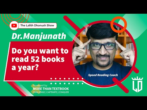 Learn how to read 52 books a year | Techniques to read faster | Mind Coach Manjunath | Ep 23