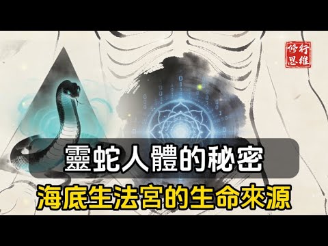 靈蛇人體的秘密，海底生法宮的生命來源#修行思維#福報 #禪   #開悟 #禅修#易經 #國學智慧 #國學 #人生感想 #因果