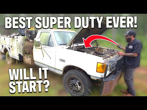 Will It Start? Abandoned 13 Years 1990 SUPER DUTY 7.3 IDI DIESEL F-450