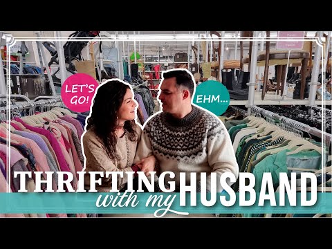 First Time THRIFTING for CLOTHES With my HUSBAND | Shopping + Mixed HAUL!