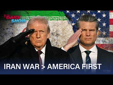 Trump Puts "America First" With Iran War, Closed Strait of Hormuz & Recession Worry | The Daily Show