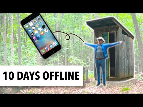 Living 10 Days Completely Offline at My Off-Grid Cabin