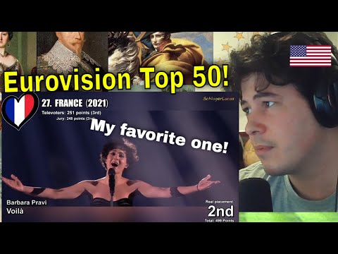 American Reacts Top 50 Entries by Televote in Eurovision Song Contest (2009-2024)