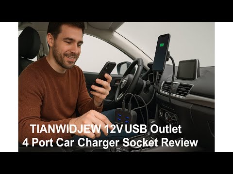🚗 TIANWIDJEW 12V USB Outlet 4 Port Car Charger Socket Review 🚗
