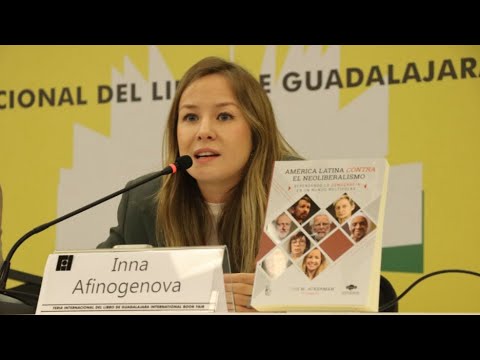 📢 Inna Afinogenova en la presentación del libro “América Latina contra el Neoliberalismo”.