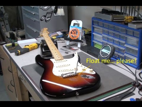 How To SetUp a Fender Stratocaster with a Floating Tremolo -String Action, Neck Relief & Intonation
