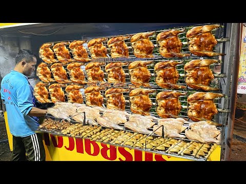 Mouth-Watering! Master Chef Grilled 300 Kg of Chicken & Popular Thai Salad | Thai Street Food