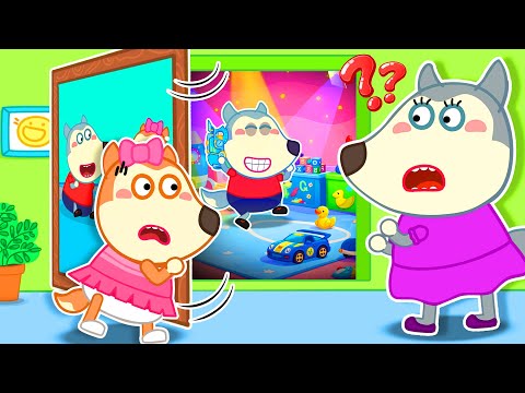 No No, Don't Hide in The Secret Room Inside the Wall! 🤒 | Wolfy - Baby Cartoons