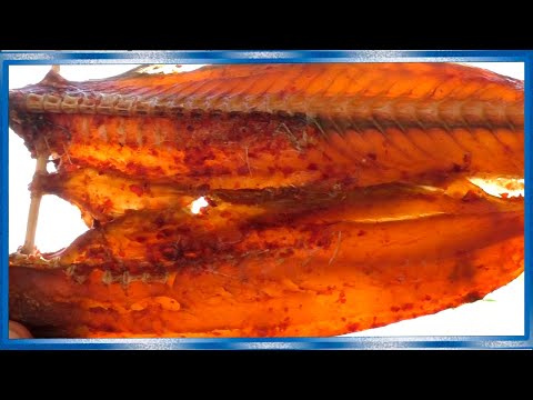 Cold smoked pollock, tastier than amber with pepper, a delicious beer snack!