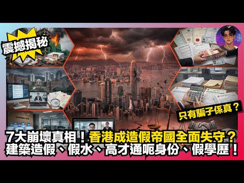 【震撼揭秘】7大崩壞真相｜香港成造假帝國全面失守？｜建築造假、假水、高才通呃身份、假學歷｜只有騙子係真？｜娛樂爆爆爆