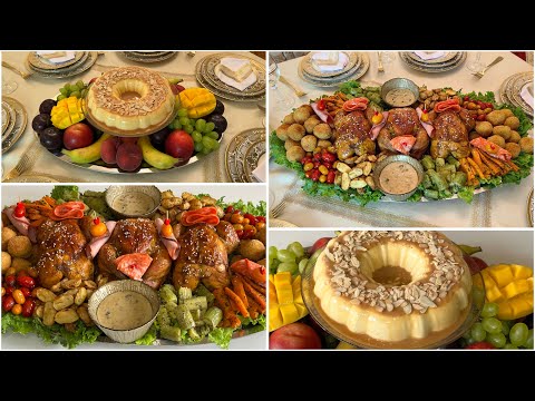 عراضة مغربية هماوية كاملة مكمولة🇲🇦دجاج معمر ومشوي فالفران طايب زبدة وفلون المناسبات بدون فرن ولا بيض