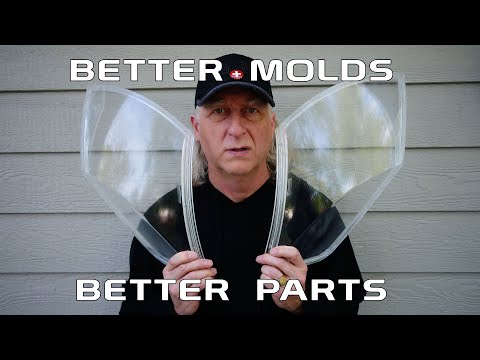 Clear resin Cadillac XLR lenses, the right way to make a two part mold!