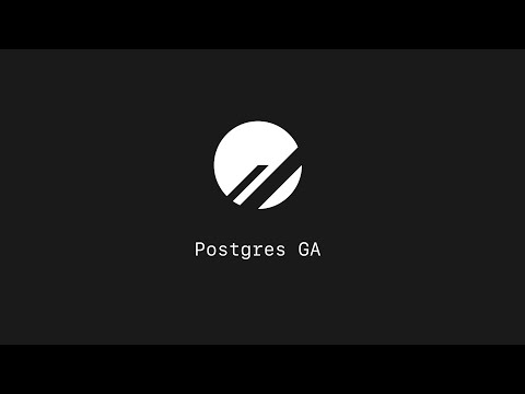 Postgres is now GA