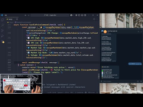 🤖 Telegram Crypto Bot with CoinGecko API | JavaScript + Cloudflare Workers