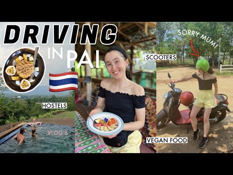 RIDING MOTORBIKES FOR THE FIRST TIME EVER 😱 | Backpacking Pai & What I Eat as a VEGAN in THAILAND