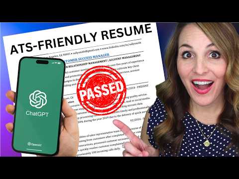 How To Write An ATS-Friendly Resume Using ChatGPT in 2025 | BEST FORMAT & TEMPLATE