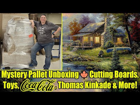 Mystery Pallet Unboxing π Cutting Boards, Toys, Coca-Cola, Thomas Kinkade & More!