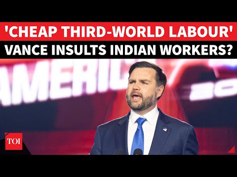 JD Vance Insults India Over H1B Visa? 'Cheap, 3rd-World Labour' | U.S. VP For 'America First'