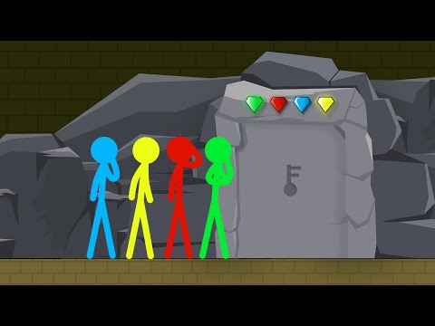 Red and Blue , Stickman Animation - (Escape Part 76-80)