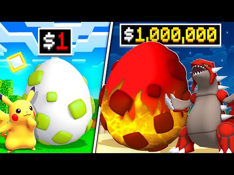 $1 vs $1,000,000 GOD Pokemon EGG!