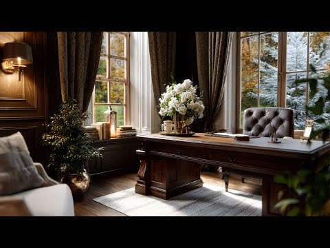 Winter Home Office Decorating Ideas to Create a Warm, Productive, and Stylish Workspace!