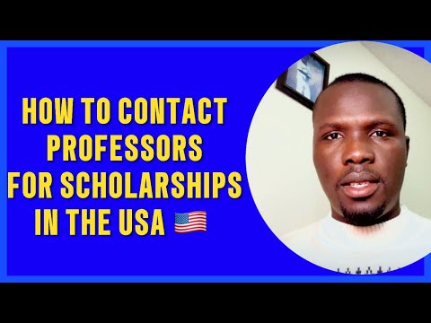 How To Email Professors for Master/PhD Scholarship in USA for 2024