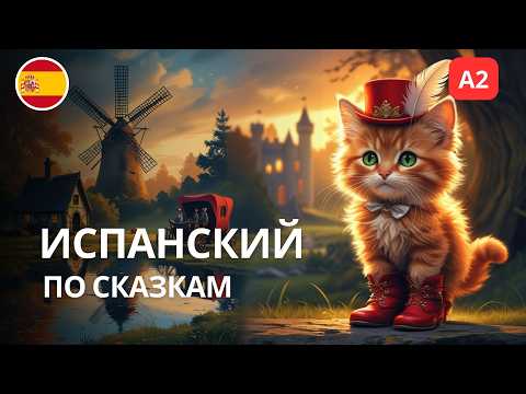 Кот в сапогах на испанском языке с субтитрами | Сказка для начинающих A1–A2