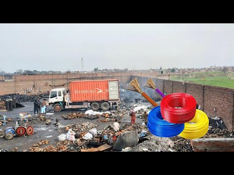 Unbleveable Recycling from Old AC Compressor motor to Hi-Energy Pure 99.9% copper wires