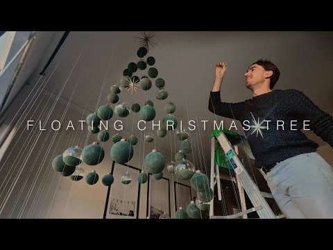 I Built a Christmas Tree That Floats in Midair (100+ Hand-Painted Ornaments!)