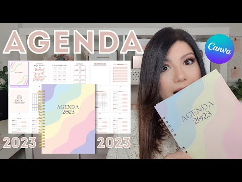 DISEÑA tu propia AGENDA EN CANVA 2023