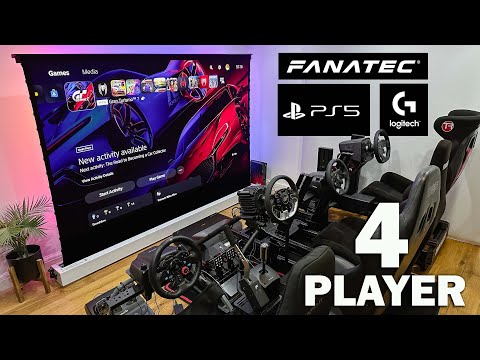 Gran Turismo 7 Ultimate 4 PLAYER Split Screen RACING WHEEL Setup