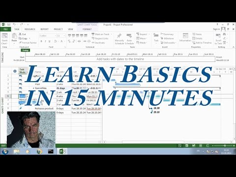 MS Project 2013 #1 ● Learn Basics in 15 Minutes ●  Easy