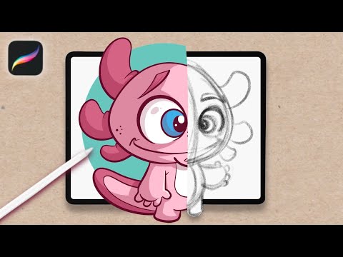 How to Draw an Axolotl: Procreate/ iPad Drawing Tutorial!