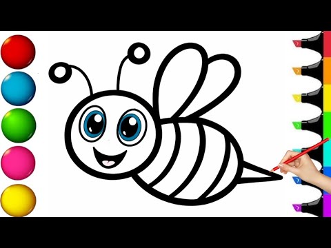 How To Draw A Bee | How To Draw Honey Bee
