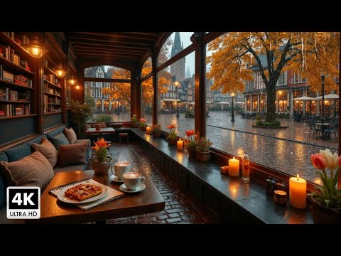 Cozy Coffee Shop on a Rainy Day 🍂 Soft Jazz for Relaxation, Study, Work & Calm Nights #8