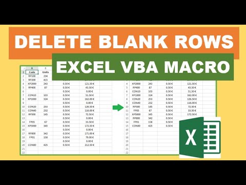 Delete Blank Rows Excel VBA Macro
