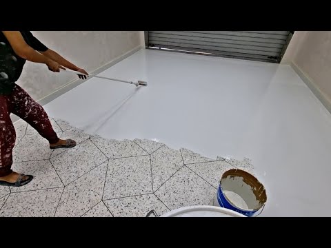 كيفية تطبيق الإيبوكسي على أرضية صلبة بأسهل طريقة( EPOXY) epoxydur. résine .