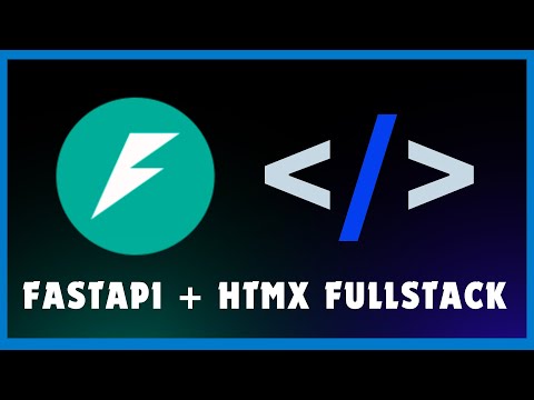 Fullstack App with FastAPI and HTMX | Full Tutorial