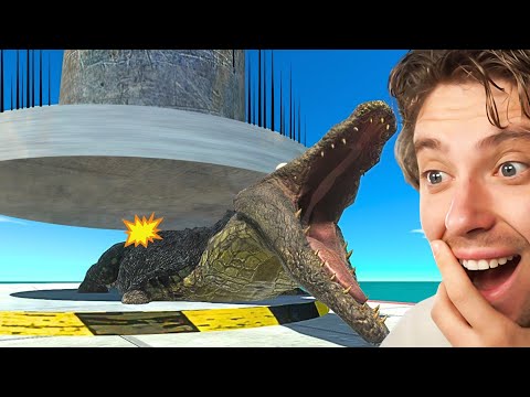 Reacting To ANIMALS vs Hydraulic Press in arbs