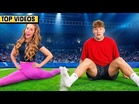 Girls vs Boys: EPIC Gymnastics Challenges | Anna McNulty