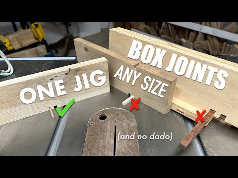 Box Joints, Any Size, Using Only A Standard Blade