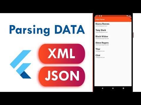 Flutter Tutorial - Parsing XML and JSON Data | Dart